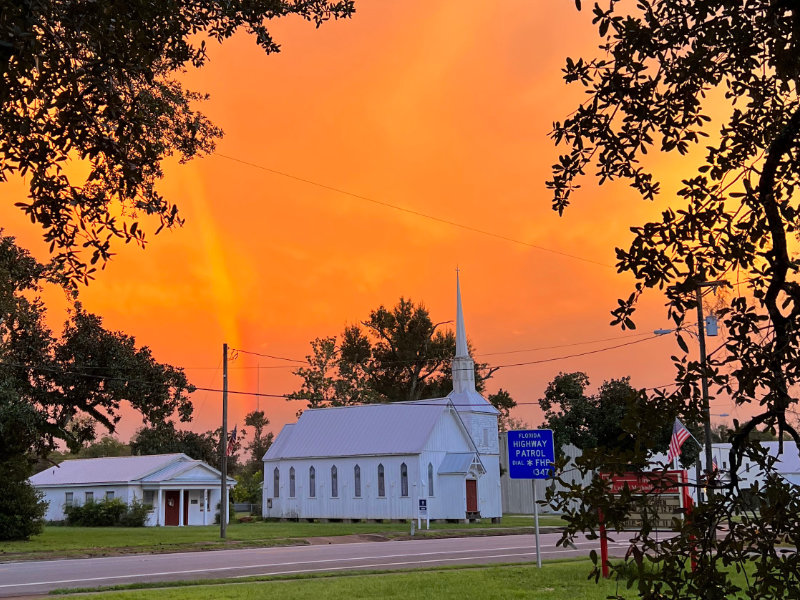 Wewahitchka Church Sunset
